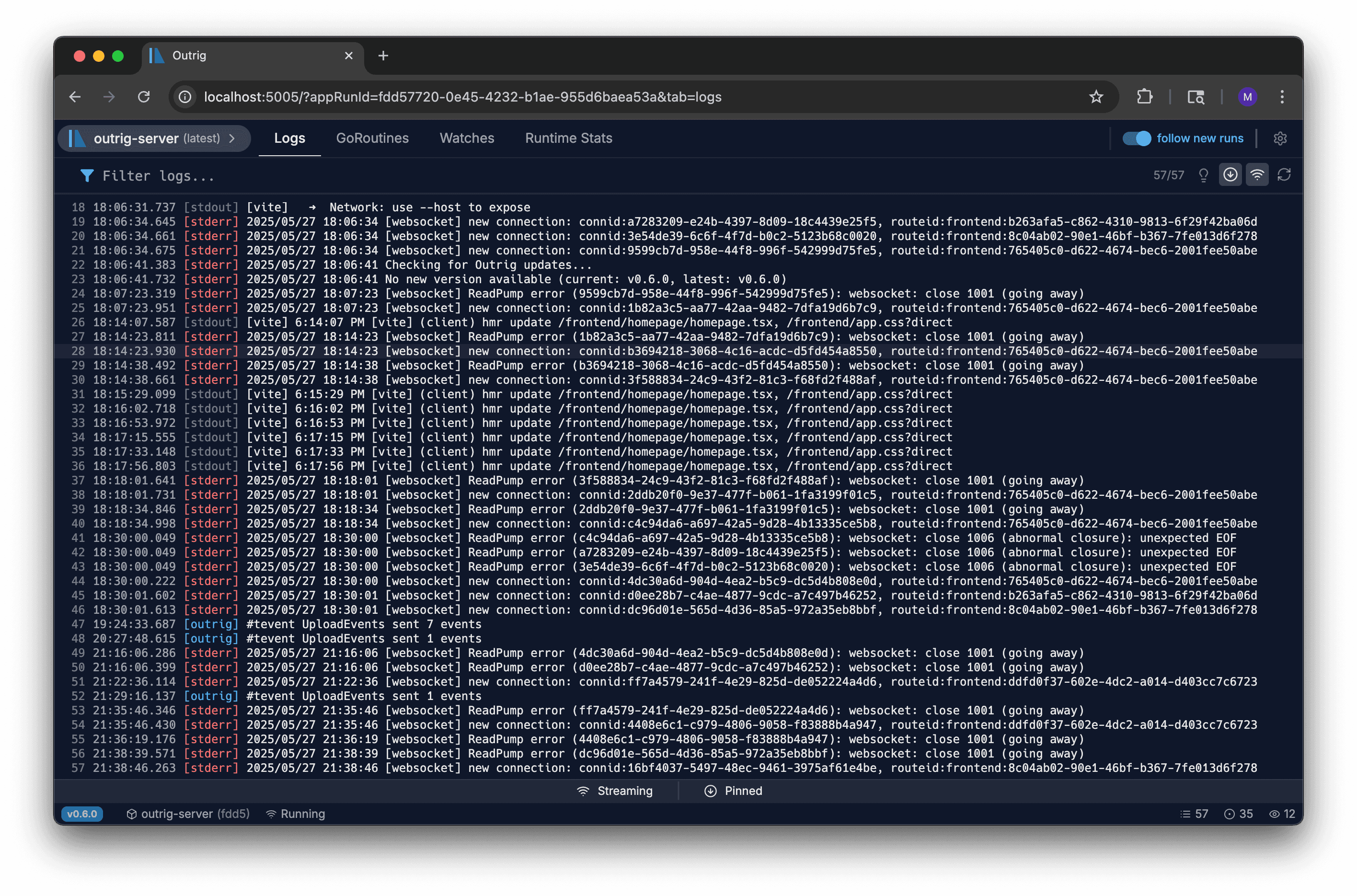 Outrig Log Viewer